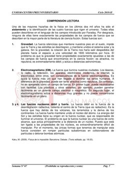 UNMSM-CENTRO PREUNIVERSITARIO                                                               Ciclo 2018-II 
 
Semana Nº 07 
(P