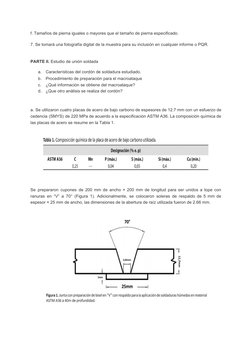 f. Tamaños de pierna iguales o mayores que el tamaño de pierna especificado. 
 
7. Se tomará una fotografía digital de la mue