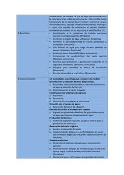 inundaciones, de manera tal que se logre una armonía entre
la naturaleza y las poblaciones humanas.  Esta medida puede
formar