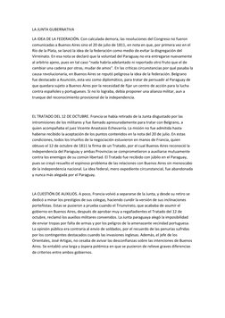 LA JUNTA GUBERNATIVA 
LA IDEA DE LA FEDERACIÓN. Con calculada demora, las resoluciones del Congreso no fueron 
comunicadas a