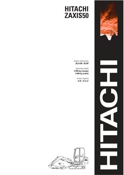 Hitachi ZX50 Excavator | PDF | Pump | Truck