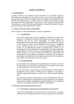 MARCO TEÓRICO 
2. Generalidades 
Cuando el terreno es de mediana o gran extensión y no es posible realizar el 
levantamiento