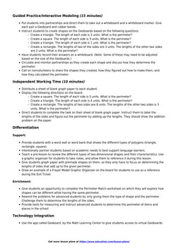 Get more lesson plans at https://www.education.com/lesson-plans/
Guided Practice/Interactive Modeling (15 minutes)
Put studen