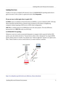 Auditing Microsoft Domain Environment
Gaining Fi