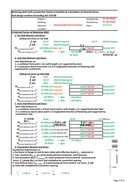 Retaining Wall Stability and Design Calculations | PDF | Structural ...
