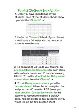 Zip Grade Tutorial ZipGrade User Guide: Setup & Analysis | PDF | Zip (File Format) | Quiz