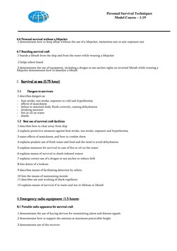 Personal Survival Techniques Course Overview | PDF | Transport | Nature