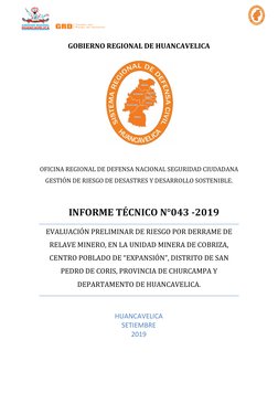 OFICINA REGIONAL DE DEFENSA NACIONAL SEGURIDAD CIUDADANA 
GESTIÓN DE RIESGO DE DESASTRES Y DESARROLLO SOSTENIBLE.