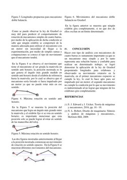 Figura 3. Longitudes propuestas para mecanismo 
doble balancín.  
 
 Como se puede observar la ley de Grashof es 
muy útil pa