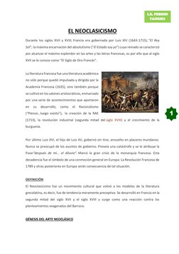 (http://www.arteespana.com/imagenes/pinturaneoclasica2.jpg)      
I.E. FERMIN 
TANGUIS  
 
1 
 
EL NEOCLASICISMO 
Durante lo