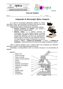 1
2
3
4
5
6
7
8
8
8
9
10
11
12
13
10º Ano
Ficha de Trabalho
Nome: ______________________________________________ n.º ____ Tur