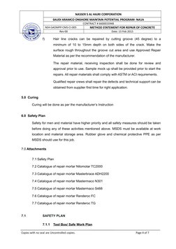 NASSER S AL HAJRI CORPORATION
SAUDI ARAMCO ONSHORE MAINTAIN POTENTIAL PROGRAM- NA1A
CONTRACT # 6600033948
NSH-SAOMPP-CMS-CI-0
