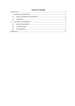Tabla de Contenido 
Introducción ............................................................................................