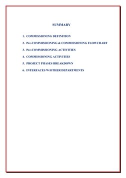 Oil & Gas Commissioning Handbook | PDF