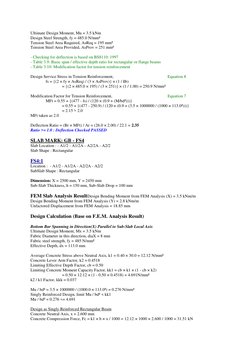Ultimate Design Moment, Mu = 3.5 kNm 
Design Steel Strength, fy = 485.0 N/mm² 
Tension Steel Area Required, AsReq = 195 m