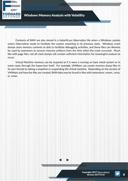 (https://www.forwarddefense.com/) (https://twitter.com/ForwardDefense)Windows Memory Analysis with Volatility
6
Copyright 20