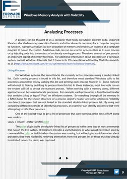 (https://www.forwarddefense.com/) (https://twitter.com/ForwardDefense)Windows Memory Analysis with Volatility
9
Copyright 20