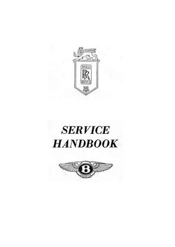 【g-rap】Mr.3-2 Rolls Royce / Bentley Service Handbook 1955 | PDF | Manual