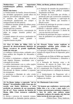 Mediterrâneo 
gerou 
importantes 
transformações políticas, econômicas e 
sociais.  
Dentre elas temos:  
a) fortalecimento d