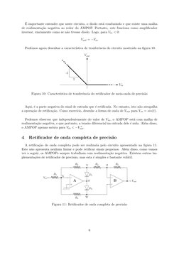 ´E importante entender que neste circuito, o diodo est´a conduzindo e que existe uma malha
de realimenta¸c˜ao negativa ao red