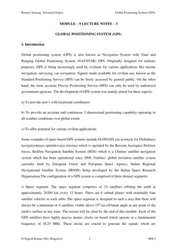Introduction to Global Positioning System | PDF | Global Positioning ...
