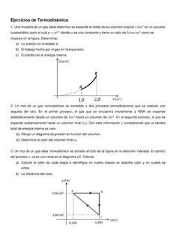 Ejercicios Resueltos de Termodinámica | PDF | Gases | Temperatura
