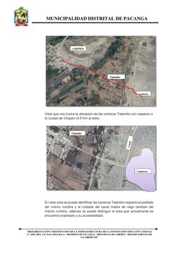 MUNICIPALIDAD DISTRITAL DE PACANGA
“REHABILITACIÓN Y RESTITUCIÓN DE LA INFRAESTRUCTURA DE LA INSTITUCIÓN EDUCATIVA INICIAL
N°