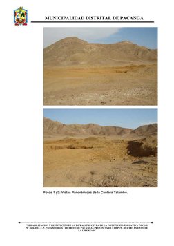 MUNICIPALIDAD DISTRITAL DE PACANGA
“REHABILITACIÓN Y RESTITUCIÓN DE LA INFRAESTRUCTURA DE LA INSTITUCIÓN EDUCATIVA INICIAL
N°