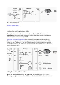 PLC Motor Control Wiring and Logic | PDF | Programmable Logic ...