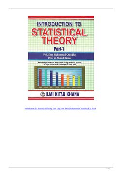 Introduction to Statistical Theory Part 1 | PDF | Computer File ...