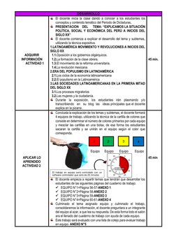 DESARROLLO 
 
 
 
 
 
 
 
 
 
ADQUIRIR 
INFORMACIÓN 
ACTIVIDAD 1 
 El docente inicia la clase dando a conocer a los estudiant