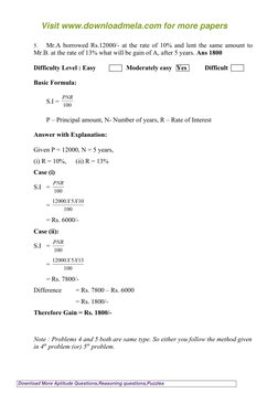 Simple Interest Problems and Solutions | PDF | Liability (Financial ...