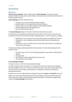 Introduction
Introduction
Overview
Gemcom Licence Manager, which is abbreviated to Licence Manager in this documentation,
pro
