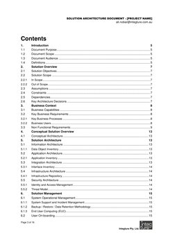 Solution Architecture Document Template | PDF | Scope (Computer Science ...