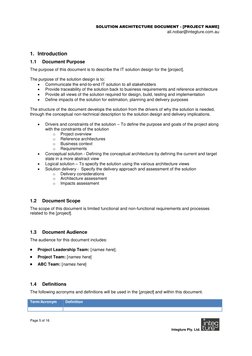 Solution Architecture Document Template | PDF | Scope (Computer Science ...