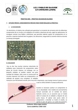 Profesora: Alicia López Justicia 
Curso académico: 2018- 2019 
 
ER-0734/2009   
 
 
 
I.E.S. PABLO DE OLAVIDE 
LA CAROLINA