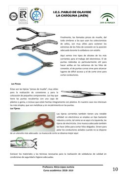 Profesora: Alicia López Justicia 
Curso académico: 2018- 2019 
 
ER-0734/2009   
 
 
 
I.E.S. PABLO DE OLAVIDE 
LA CAROLINA