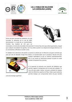 Profesora: Alicia López Justicia 
Curso académico: 2018- 2019 
 
ER-0734/2009   
 
 
 
I.E.S. PABLO DE OLAVIDE 
LA CAROLINA