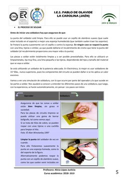 Profesora: Alicia López Justicia 
Curso académico: 2018- 2019 
 
ER-0734/2009   
 
 
 
I.E.S. PABLO DE OLAVIDE 
LA CAROLINA