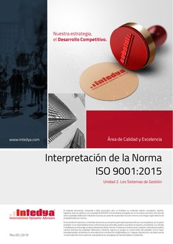 Interpretación de ISO 9001:2015 en Gestión | PDF | Calidad (comercial ...
