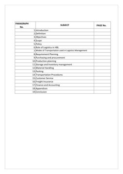 PARAGRAPH  
No. 
SUBJECT 
PAGE No. 
1. Introduction 
 
2.  Definition 
 
3