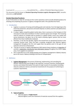 In pursuant of                                          has published the         edition of Standard Operating procedure. 
T