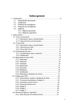 Índice general 
1. Introducción……………………………………………………………………5 
1.1.
Antecedentes del proyecto 
1.2.
Justificación 
1.3.
Pr
