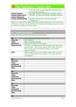 Software Test Report Template | PDF | Software Testing | Software Bug