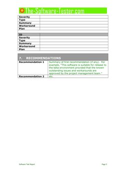 Software Test Report Template | PDF | Software Testing | Software Bug