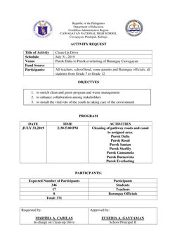 Republic of the Philippines 
Department of Education 
Cordillera Administrative Region 
CAWAGAYAN NATIONAL HIGH SCHOOL 
Cawag