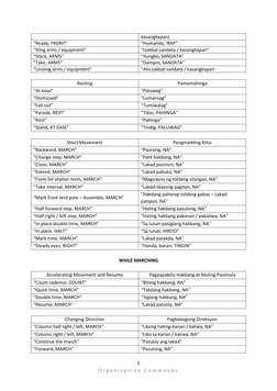 Basic Commands for Scouts in Tagalog | PDF | Warfare | Military Science
