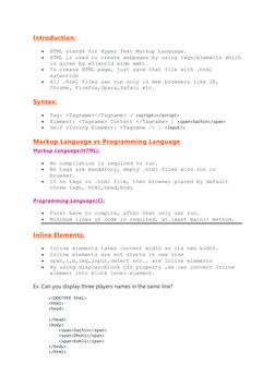 HTML and CSS Basics Explained | PDF | Html Element | Cascading Style Sheets