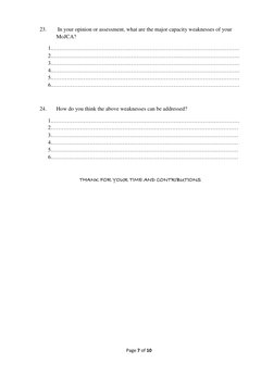 MoJCA Training Needs Assessment 2019 | PDF | Behavior Modification ...