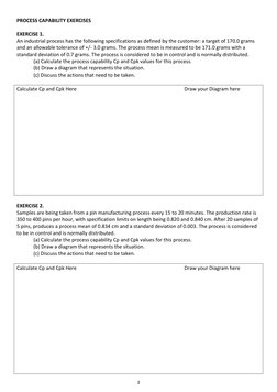 Process Capability Analysis Guide | PDF | Engineering Tolerance | Mean